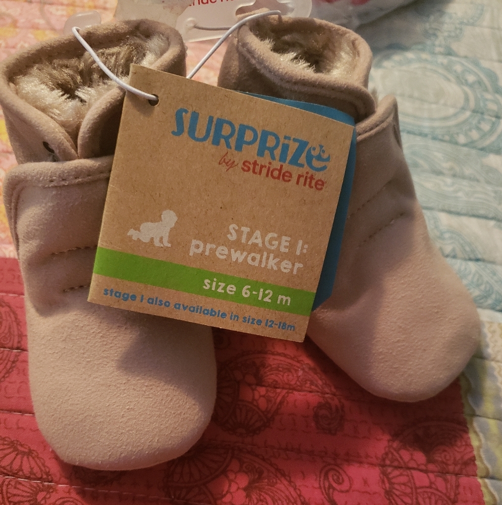 Tan Prewalker Baby Shoes